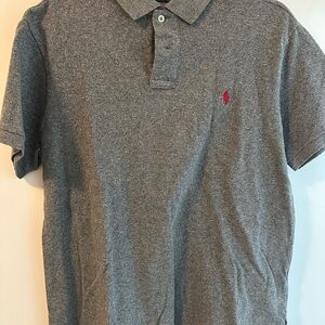 Polo Ralph Lauren Gray Polo Shirt - Large